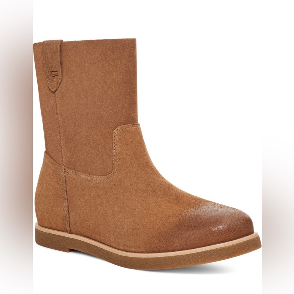 UGG Classic Rustic Josefene Short Suede Boot CHESTNUT Brown Size 6